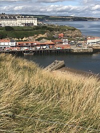 View of Whitby from high up.