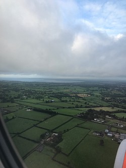 Photo of Northern Ireland from airplane.