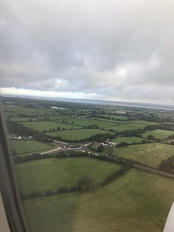 Photo of Round about at Belfast international Airport in Northern Ireland from airplane.
